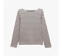 Women's Harbour Striped Boat Neck Breton Top, Multi Coloured 12