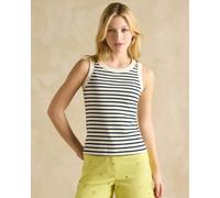 Joules Harbour Womens Vest - Creme Navy - UK14 EU42 US10
