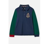 Joules Henry Kids Long Sleeve Polo Shirt Navy