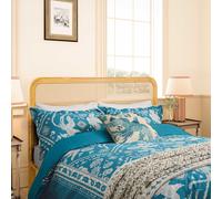 Joules Hidcote Birds Floral Super Kingsize Duvet Cover SET, Blue