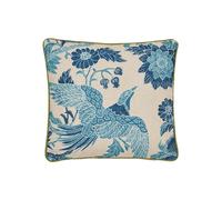 Joules Hidcote Birds Square Cushion Blue Mix