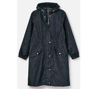 Joules Holkham Printed Packable Raincoat Navy Floral