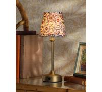 Joules Home Lighting Apsley Rechargeable Metal Floral Table Lamp Antique Brass