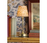 Joules Home Lighting Apsley Rechargeable Metal Floral Table Lamp Antique Brass