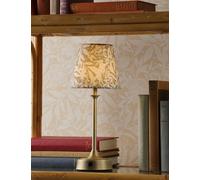 Joules Home Lighting Apsley Rechargeable Metal Floral Table Lamp Antique Brass