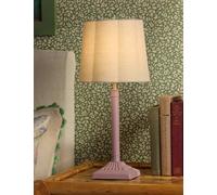 Joules Home Lighting Buscot Metal Scallop Shade Table Lamp Pink