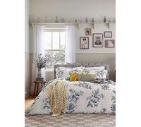 Joules Honey Floral 100% Cotton Percale 180 Thread Count Duvet Cover Set Honey