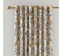 Joules Indienne Floral Lined Curtains 66" x 72", Teal