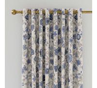 Joules Indienne Floral Lined Curtains 90" x 54", Blue