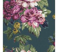 Joules Invite Floral Peacock Wallpaper - 10m x 52cm