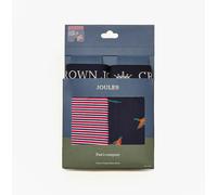 Joules Joules CROWN JOULES Mens Boxer Shorts Orange/Navy - Large