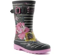 Joules Junior Roll Up Unisex Rubber Welly Shark Boots In Navy Size UK 1- 13