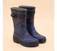 Joules Junior Welly Print Wellies - Navy - Size: UK 10