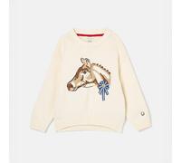 Joules Kids Cream Horse Hattie Intarsia Jumper