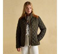 Joules Ladies Braemar Luxe Coat - Khaki - Size: UK14