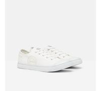 Joules Ladies Coast Canvas Pump - White - Size: UK 5