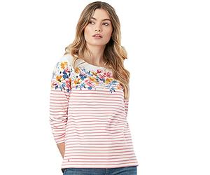 Joules Ladies Engineered Border Stripe Harbour Top (10)