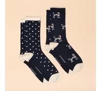 Joules Women's Everyday 2 Pack Socks - Oatmeal - Size: One Size