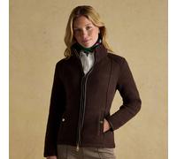 Joules Ladies Heritage Full Zip Fleece - Brown - Size: UK8