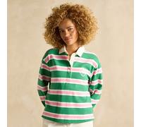 Joules Ladies Lara Stripe Top - Green - Size: UK16