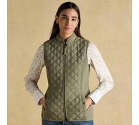 Joules Ladies Minx Gilet - Ladies Body Warmers - Khaki - Size: UK10