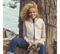 Joules Ladies Reversible Fur Gilet - Ladies Body Warmers - Brown - Size: UK10