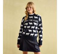 Joules Ladies What The Flock Jumper - Navy - Size: UK12
