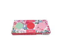 Joules-London Lip Care Set, Honey & Elderflower Lip Balm, Blackberry Lip Scrub, 3 x 7.5g