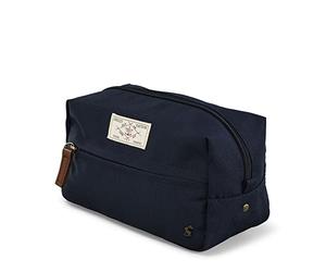 Joules Luxury Trolley Coast Collection His & Hers Softside Travel Wash Bag, Toiletries, Cosmetic Bathroom Organiser, French Navy