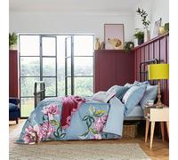 'Melrose Floral' Cotton Duvet Cover Set Joules Blue Double