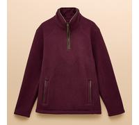 Joules Mens Burgandy Heritage Quarter Zip Fleece