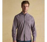 Joules Mens Classic Poplin Check Shirt - Burgundy - Size: Medium