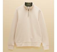 Joules Mens Cream Alistair French Ribbed Knit Quarter Zip Sweatshirt