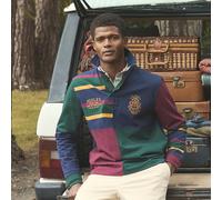 Joules Mens Hotch Potch Embellished Rugby Shirt - Navy - Size: Medium