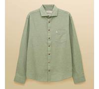 Joules Mens Mint Green Long Sleeve Linen Blend Shirt
