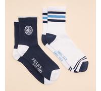 Joules Mens Navy Volley Twin Pack Tennis Socks Size 7-12