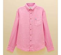 Joules Mens Pink Long Sleeve Linen Shirt