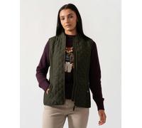 Joules Minx Womens Diamond Quilt Gilet - Green - Green - UK12 EU40 US8