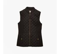 Joules Minx Womens Showerproof Diamond Quilted Gilet Black - UK 12