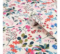 Joules Fields Edge Floral Antique Crème Wallpaper - 10m x 52cm