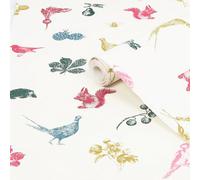 Joules Multicolour Etched Woodland Smooth Wallpaper Sample