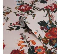 Joules Multicolour Floral Forest Smooth Wallpaper Sample
