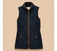 Joules Navy Blue Heritage Longline Fleece Gilet