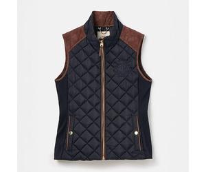 Joules Navy Heritage Braemar Luxe Quilted Gilet