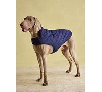 Joules Quilted Dog Coat Navy - Navy - Small (35cm)