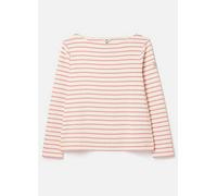 Joules New Harbour Striped Boat Neck Breton Top Pink Stripe