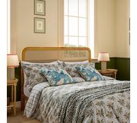 Joules Palm Geo Print Double Duvet Cover SET, Creme/Multi