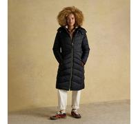 Joules PEMBURY Womens Long Coat Black - UK 16