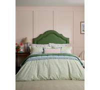 Joules Pure Cotton Come Rain Or Shine Large Bolster Cushion Pink Mix