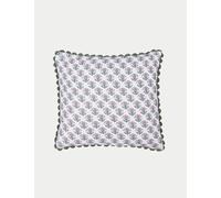 Joules Pure Cotton Indienne Blockprint Cushion Khaki